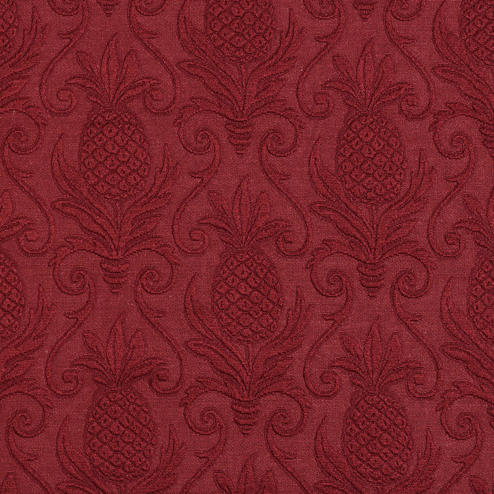 5523 Ruby/Pineapple by Charlotte Designer Fabric Enchanted Gardens 75% Cotton, 25% Polyester Asia Exceeds 70,000 Wyzenbeek Rubs (Heavy Duty) Horizontal: 7.0" x Vertical: 7.5" 54 Inches - Swanky Fabrics -
