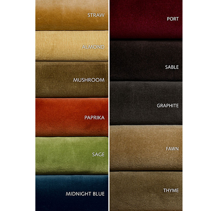Cotton Club Velvet Fawn 55282 by Schumacher Designer Fabric ESSENTIAL VELVETS See Sample ITALY HEAVY DUTY </p><p>Repeat: Horizontal: - and Vertical: - 55" WIDE (140CM) - Swanky Fabrics -