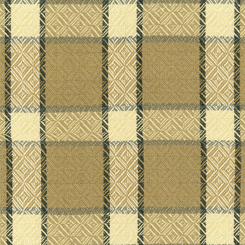 Chesterfield Plaid Cork 55331 by Schumacher Designer Fabric CHROMA COTTON 54% WOOL 46% INDIA WYZENBEEK 10,000 </p><p>Repeat: Horizontal: 4 1/2" (11CM) and Vertical: 4 1/2" (11CM) 54 - Swanky Fabrics -