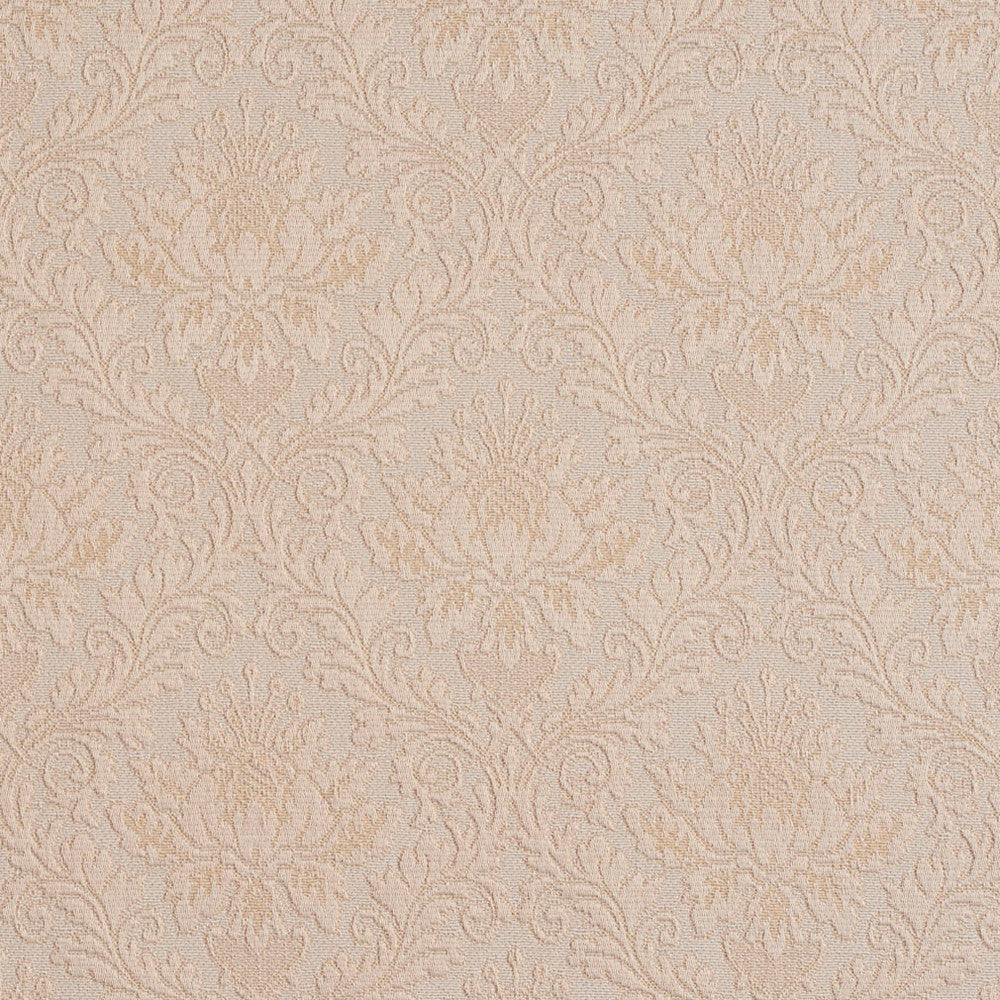 5537 Ivory/Cameo by Charlotte Designer Fabric Enchanted Gardens 75% Cotton, 25% Polyester Asia Exceeds 70,000 Wyzenbeek Rubs (Heavy Duty) Horizontal: 7" x Vertical: 7" 54 Inches - Swanky Fabrics -