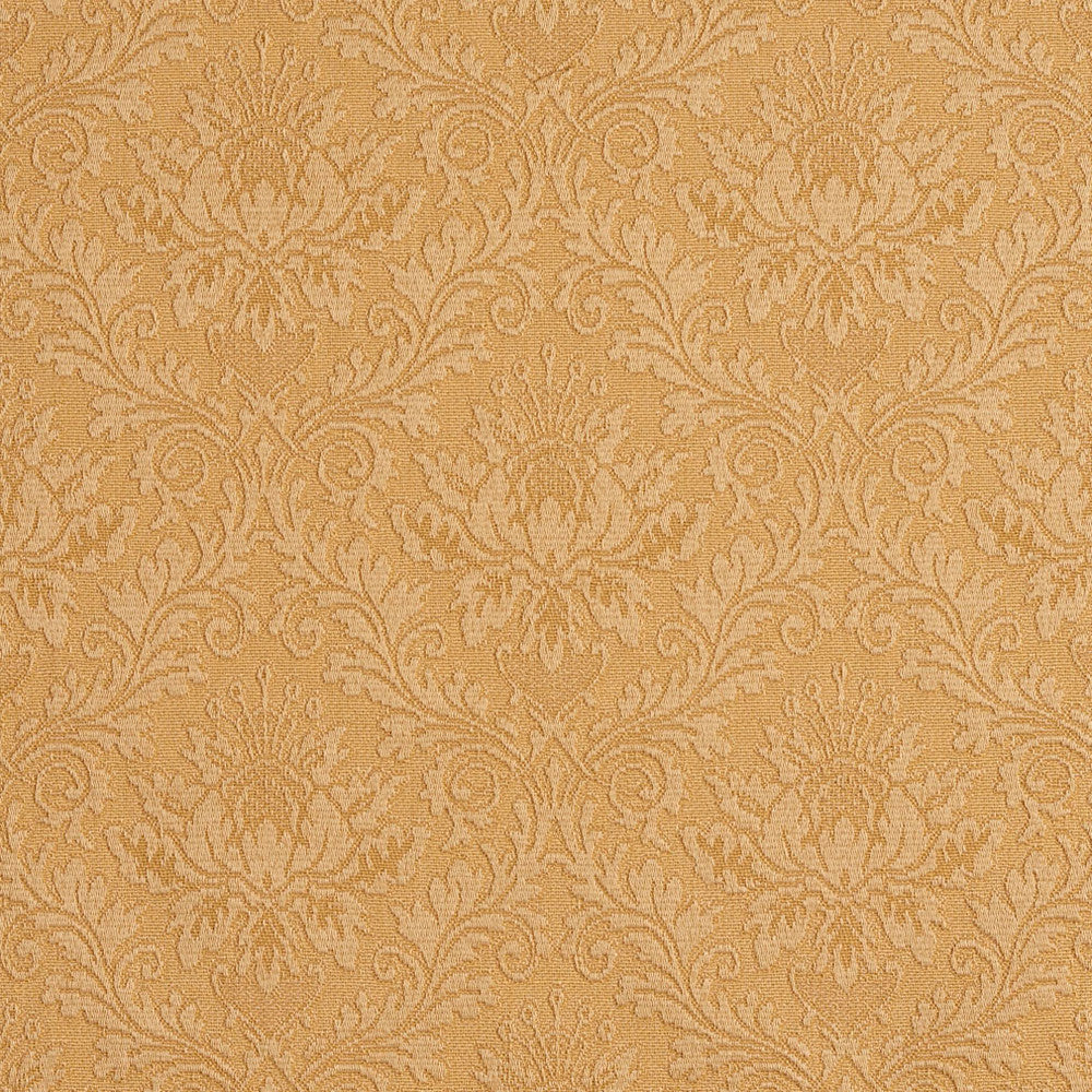 5541 Gold/Cameo by Charlotte Designer Fabric Enchanted Gardens 75% Cotton, 25% Polyester Asia Exceeds 70,000 Wyzenbeek Rubs (Heavy Duty) Horizontal: 7" x Vertical: 7" 54 Inches - Swanky Fabrics -
