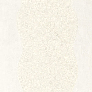 Alencon Ivory 55420 by Schumacher Designer Fabric