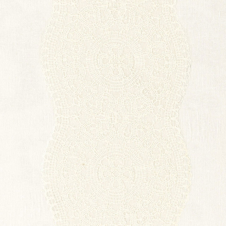 Alencon Ivory 55420 by Schumacher Fabric Schumacher Fabric Alencon Ivory 55420Fabric LINEN 90% BELGIUM </p><p>Repeat: H: HORZ. 18" (46CM), V: VERT. 6 3/8" (16CM) 54 - Fabric Carolina -