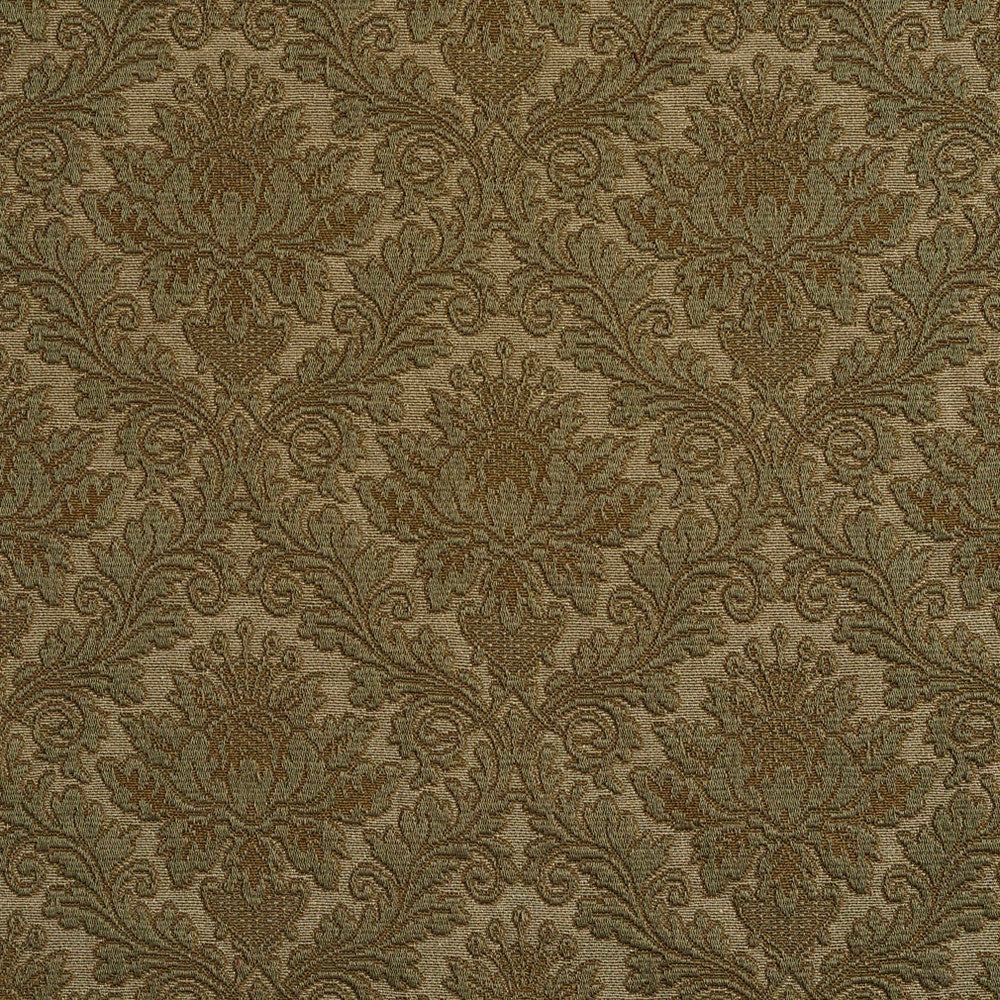 5542 Sage/Cameo by Charlotte Designer Fabric Enchanted Gardens 75% Cotton, 25% Polyester Asia Exceeds 70,000 Wyzenbeek Rubs (Heavy Duty) Horizontal: 7" x Vertical: 7" 54 Inches - Swanky Fabrics -