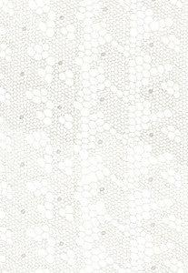 Tracery Lace Silver 55490 by Schumacher Designer Fabric