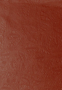 San Savino Embossed Linen Spice 55595 by Schumacher Designer Fabric