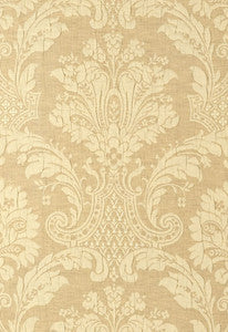 Genoa Damask Antelope 55613 by Schumacher Designer Fabric