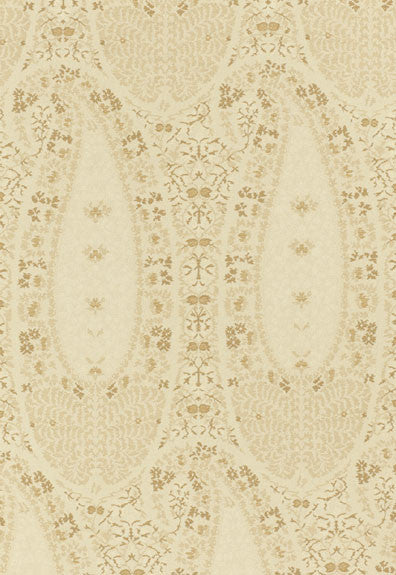 Cachemire Fiorentino Antelope 55621 by Schumacher Designer Fabric COLLECTION-NAME-TBA-55620 100% Cotton Martindale 9,000 Horizontal: 3.25 and Vertical: 24.5 52.5 - Swanky Fabrics -