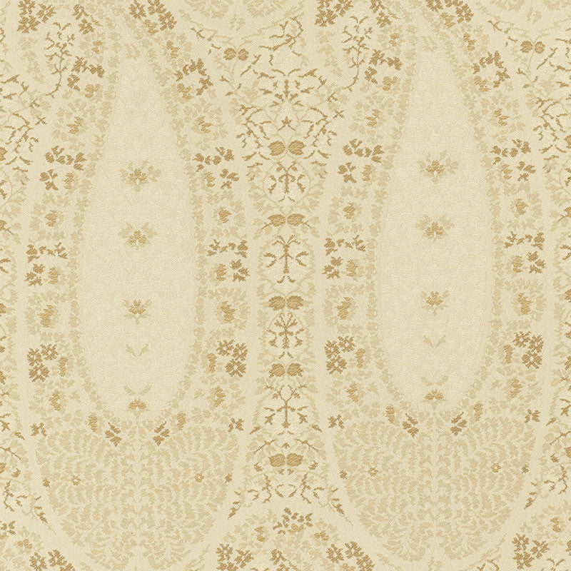 Cachemire Fiorentino Antelope 55621 by Schumacher Designer Fabric VILLA See Sample ITALY . </p><p>Repeat: Horizontal: 3 1/4" (8CM) and Vertical: 24 1/2" (62CM) 52 1/2" WIDE (133CM) - Swanky Fabrics -