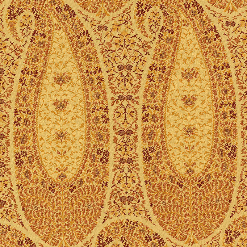 Cachemire Fiorentino Spice 55624 by Schumacher Designer Fabric VILLA See Sample ITALY . </p><p>Repeat: Horizontal: 3 1/4" (8CM) and Vertical: 24 1/2" (62CM) 52 1/2" WIDE (133CM) - Swanky Fabrics -
