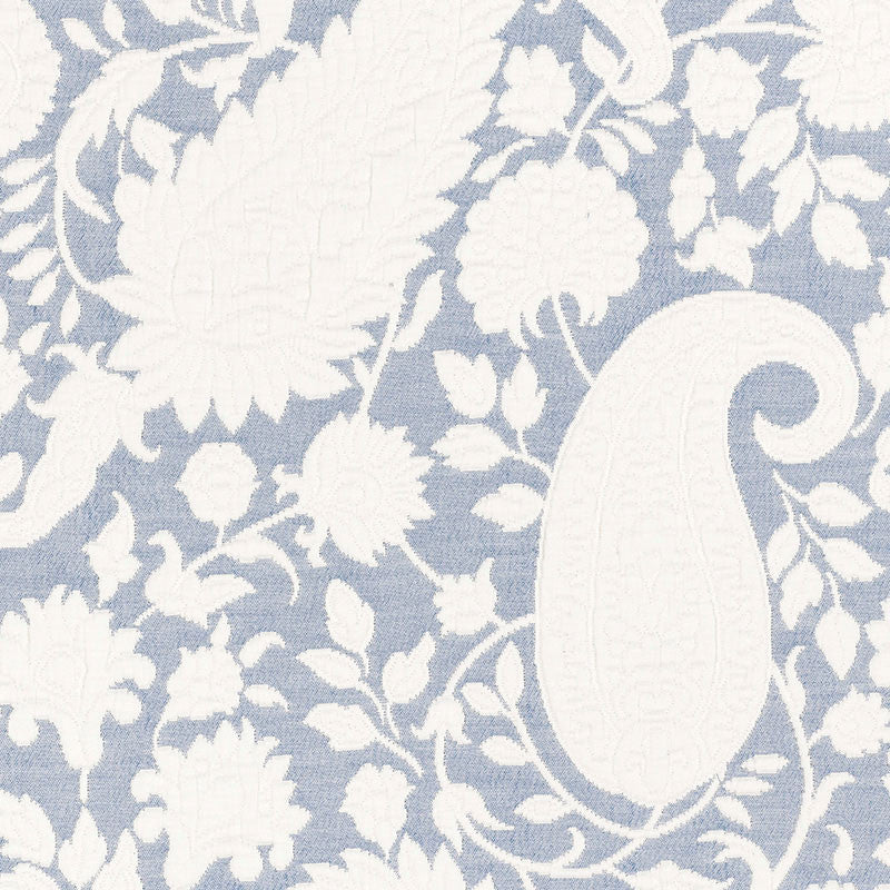 Cachemire Cortona Delft 55642 by Schumacher Designer Fabric PALAZZO See Sample ITALY . </p><p>Repeat: Horizontal: 13" (33CM) and Vertical: 14 1/2" (37CM) 51" WIDE (130CM) - Swanky Fabrics -