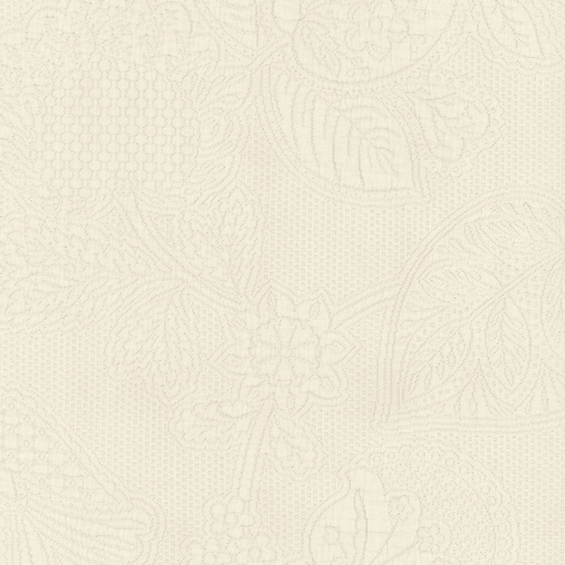 Bianca Matelasse Ivory 55650 by Schumacher Designer Fabric PALAZZO COTTON 100% ITALY MARTINDALE 12,000 </p><p>Repeat: Horizontal: 13" (33CM) and Vertical: 20 3/4" (53CM) 52.5 - Swanky Fabrics -