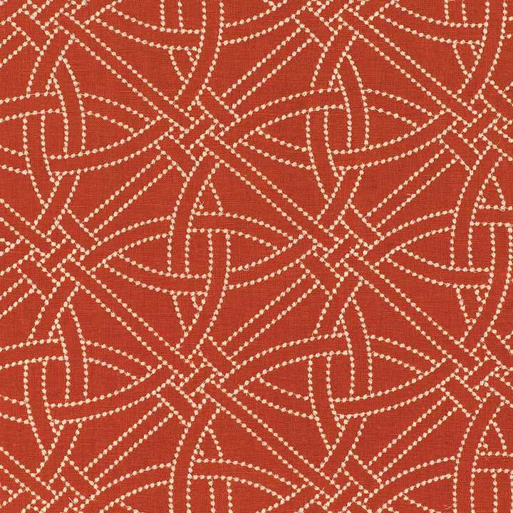 Durance Embroidery Bittersweet 55690 by Schumacher Designer Fabric CHROMA See Sample INDIA . </p><p>Repeat: Horizontal: 6 3/4" (17CM) and Vertical: 6 1/4" (16CM) 51 1/2" (131CM) - Swanky Fabrics -