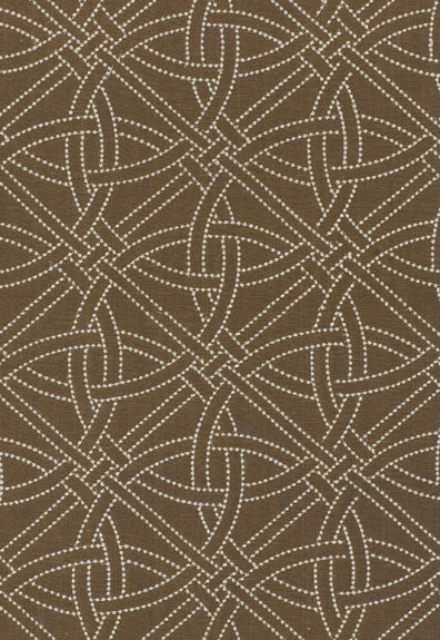 Durance Embroidery Truffle 55691 by Schumacher Designer Fabric Matthew-Patrick-Smyth 57% Linen, 37% Cotton, 6% Polyester Martindale 5,000 Horizontal: 3.5 and Vertical: 3.125 54 - Swanky Fabrics -