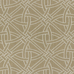 Durance Embroidery Greige 55692 by Schumacher Designer Fabric