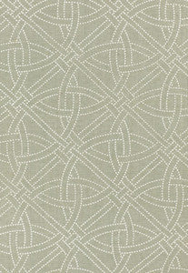 Durance Embroidery Mineral 55693 by Schumacher Designer Fabric