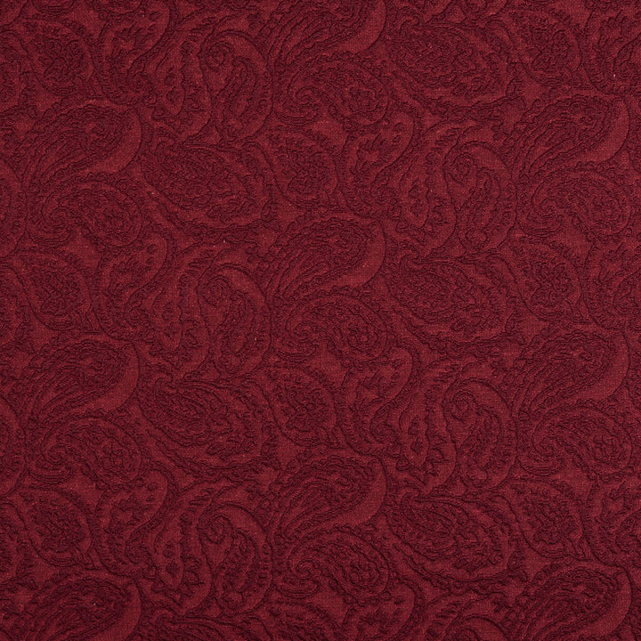 5572 Wine/Paisley by Charlotte Designer Fabric Enchanted Gardens 75% Cotton, 25% Polyester Asia Exceeds 70,000 Wyzenbeek Rubs (Heavy Duty) Horizontal: 14" x Vertical: 6.5" 54 Inches - Swanky Fabrics -