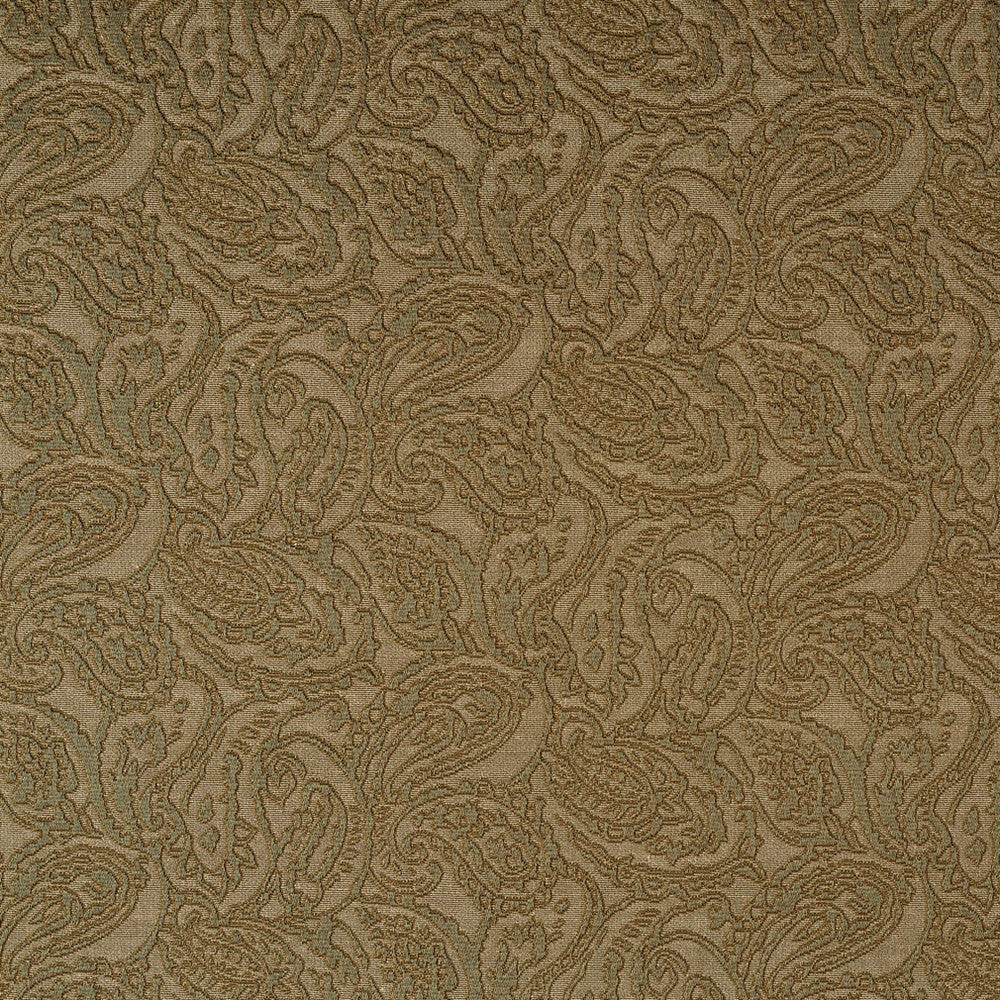 5576 Sage/Paisley by Charlotte Designer Fabric Enchanted Gardens & Ring Book Page #16 75% Cotton, 25% Polyester Asia Exceeds 70,000 Wyzenbeek Rubs (Heavy Duty) Horizontal: 14" x Vertical: 6.5" 54 Inches - Swanky Fabrics -