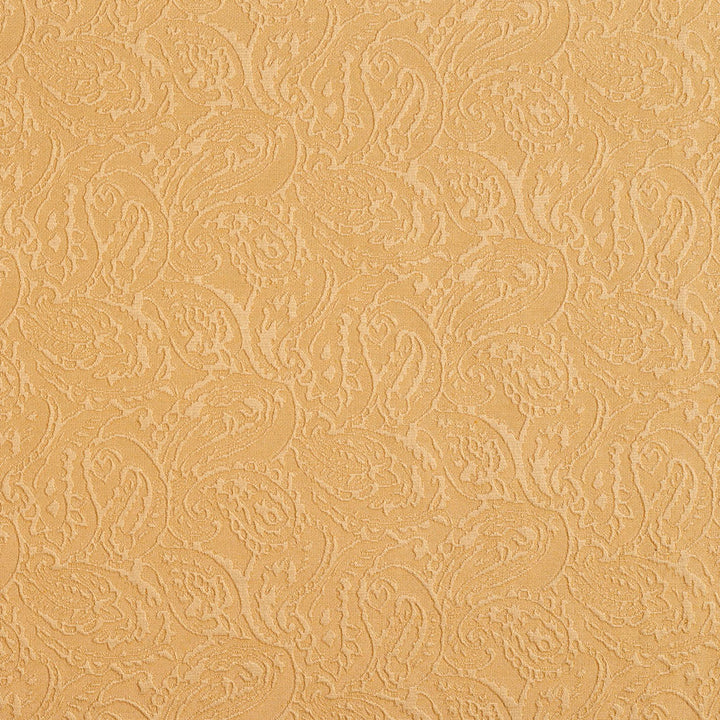 5577 Gold/Paisley by Charlotte Designer Fabric Enchanted Gardens 75% Cotton, 25% Polyester Asia Exceeds 70,000 Wyzenbeek Rubs (Heavy Duty) Horizontal: 14" x Vertical: 6.5" 54 Inches - Swanky Fabrics -