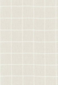 Vivianne Sheer Check Cream 55780 by Schumacher Designer Fabric