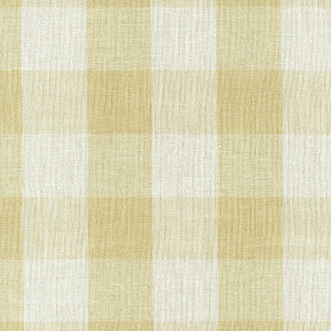 Melinda Sheer Check Straw 55802 by Schumacher Designer Fabric