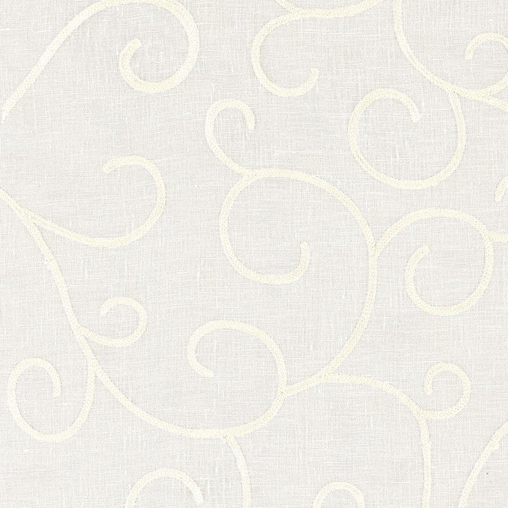 Adina Sheer Embroidery Cream 55981 by Schumacher Designer Fabric RADIANCE SHEERS LINEN 90% RAYON 10% INDIA </p><p>Repeat: Horizontal: 17" (43CM) and Vertical: 16 3/8" (42CM) 52 - Swanky Fabrics -