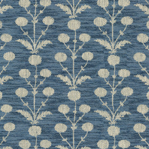 Mughal Blooms Indigo 570010 By Villa D'Ascoli Designer Fabric
