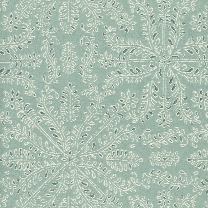 Taj Tile Mist 570041 by VILLA D'ASCOLI Designer Fabric - 60% cotton, 26% polyester, 14% rayon India 28000 Horizontal: 13.5 and Vertical: 14.62 54  - Swanky Fabrics -