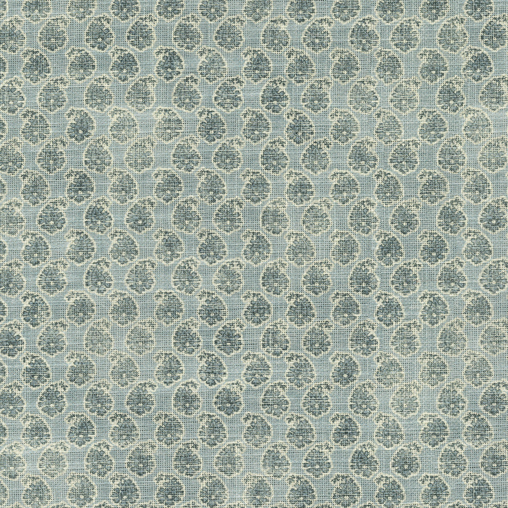 Henna Porcelain 570051 by VILLA D'ASCOLI Designer Fabric - 75% cotton, 25% linen Pakistan 15000 Horizontal: 27 and Vertical: 25.25 54  - Swanky Fabrics -