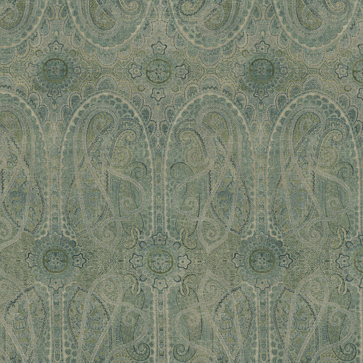 Jaisalmer Juniper 570072 by VILLA D'ASCOLI Designer Fabric - 55% linen, 45% rayon Pakistan 50000 Horizontal: 13.5 and Vertical: 27 54  - Swanky Fabrics -