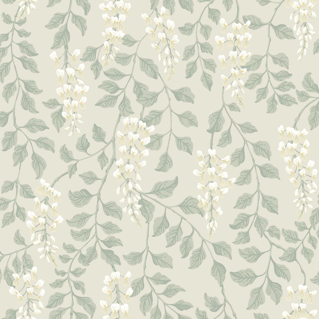 Blåregn Leaf 5708 by Schumacher Designer Wallcovering