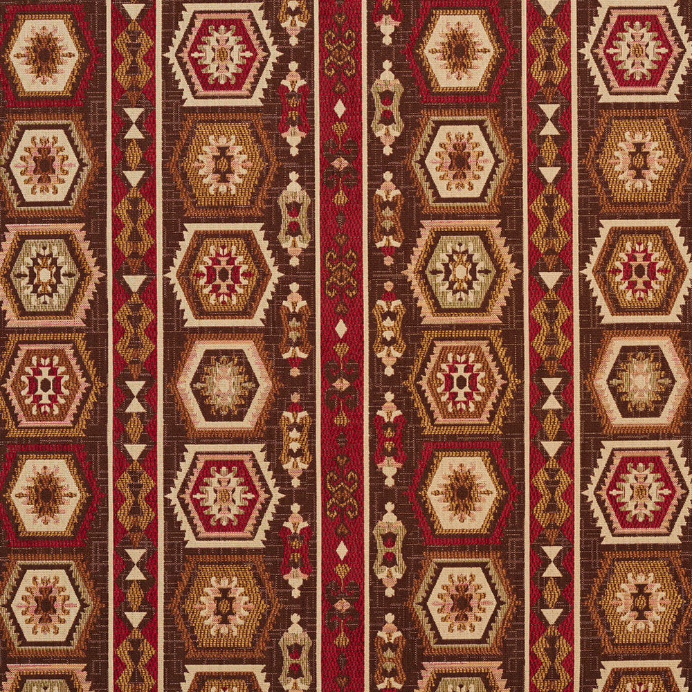 5715 Adobe Santa Fe by Charlotte Designer Fabric Woven Patterns 82% Polyester, 18% Cotton Asia Exceeds 70,000 Wyzenbeek Rubs (Heavy Duty) Horizontal: 13.5" x Vertical: 14.5" 54 Inches - Swanky Fabrics -