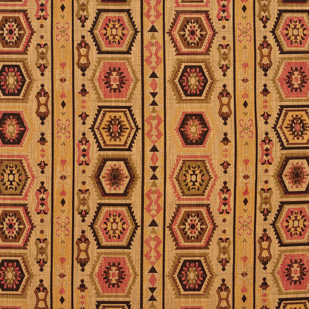 5717 Tiki Santa Fe by Charlotte Designer Fabric Woven Patterns 82% Polyester, 18% Cotton Asia Exceeds 90,000 Wyzenbeek Rubs (Heavy Duty) </p><p>Repeat: Horizontal: 13.5" x Vertical: 14.5" 54 Inches - Swanky Fabrics -