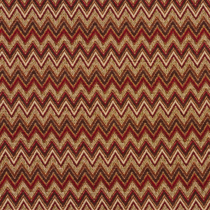 5722 Adobe Flame by Charlotte Designer Fabric Woven Patterns 82% Polyester, 18% Cotton Asia Exceeds 70,000 Wyzenbeek Rubs (Heavy Duty) Horizontal: .75" x Vertical: 2.25" 54 Inches - Swanky Fabrics -