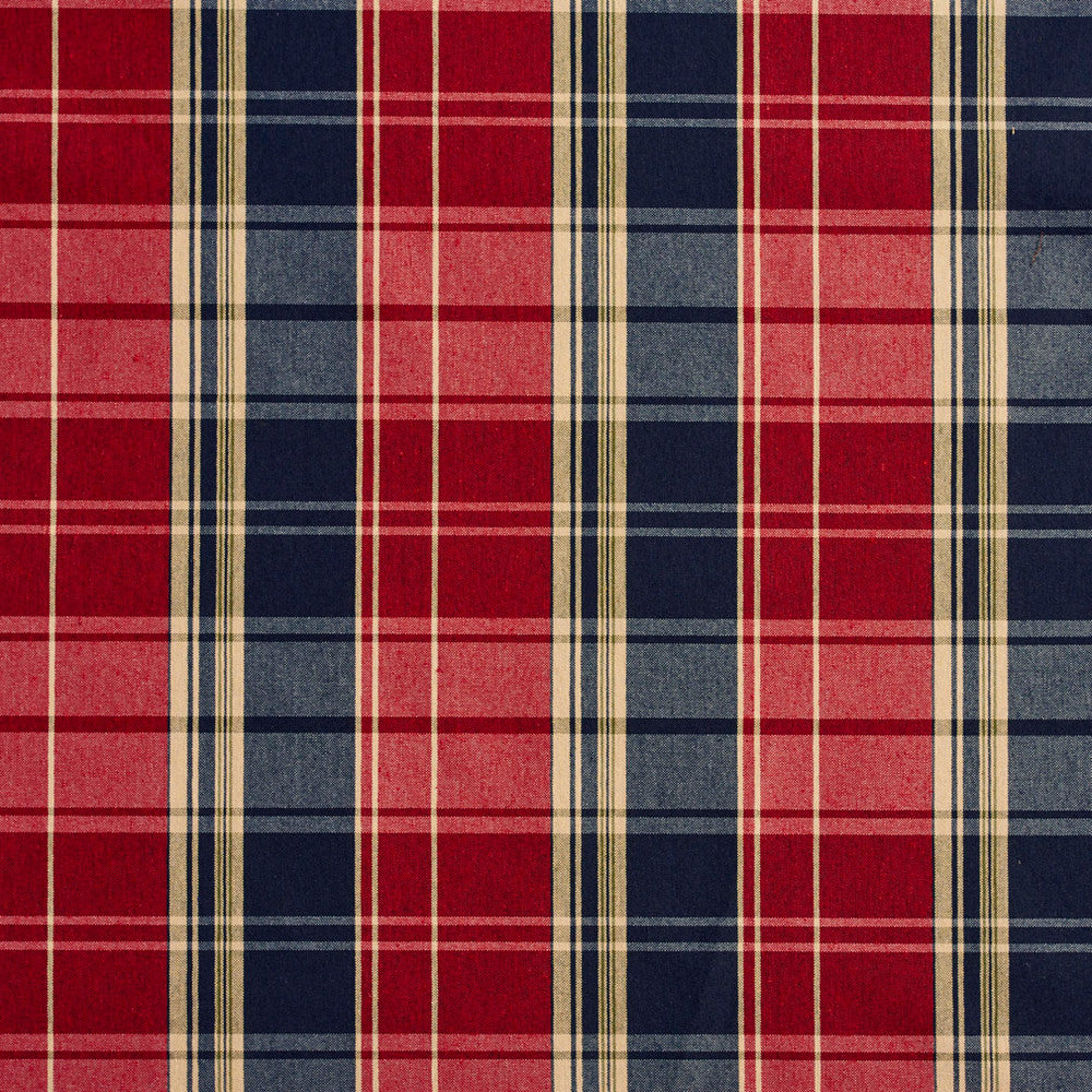 5801 Port Plaid by Charlotte Designer Fabric Classic Patterns, Ring Book Page #11A 52% Polyester, 48% Cotton Made In USA Exceeds 200,000 Wyzenbeek Rubs (Heavy Duty) Horizontal: 6.5" X Vertical: 7" 54 Inches - Swanky Fabrics -