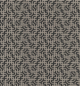 Dynastic Lattice Black Wallpaper by York Wallcoverings Designer