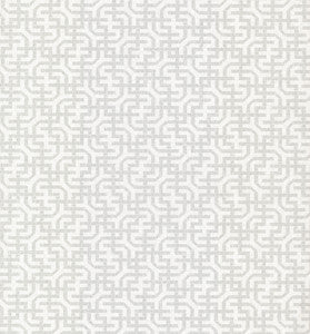 Dynastic Lattice White Wallpaper by York Wallcoverings Designer