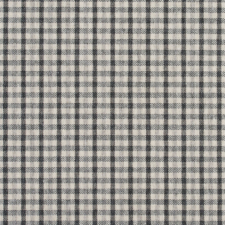 5810 Sterling Check by Charlotte Designer Fabric Classic Patterns 52% Polyester, 48% Cotton Made In USA Exceeds 200,000 Wyzenbeek Rubs (Heavy Duty) Horizontal: .5" X Vertical: .25" 54 Inches - Swanky Fabrics -