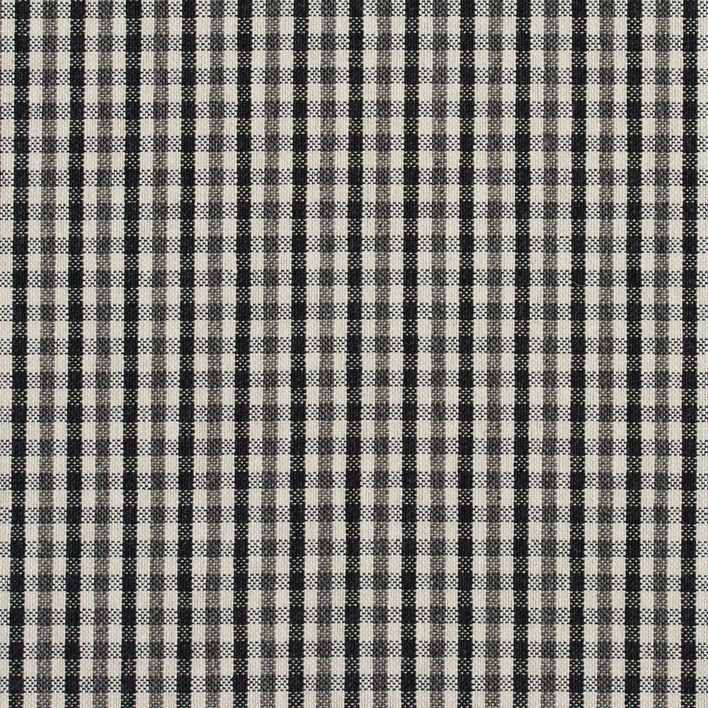 5815 Onyx Check by Charlotte Designer Fabric Classic Patterns 52% Polyester, 48% Cotton Made In USA Exceeds 200,000 Wyzenbeek Rubs (Heavy Duty) </p><p>Repeat: Horizontal: .5" X Vertical: .25" 54 Inches - Swanky Fabrics -