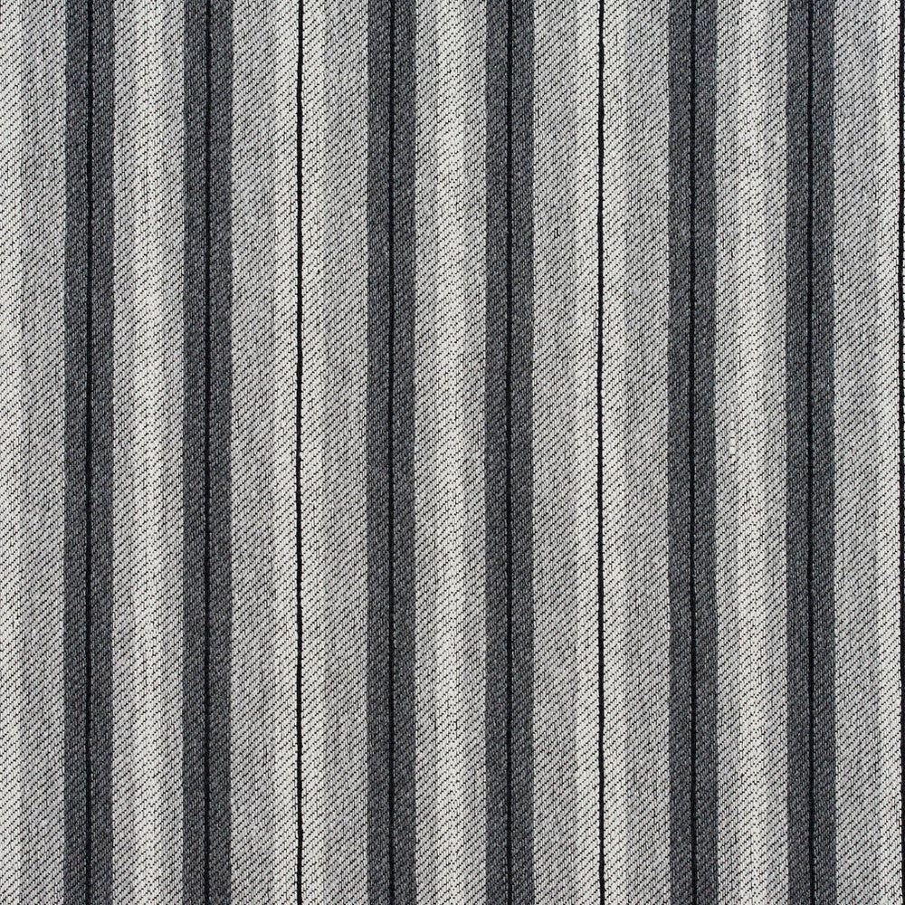 5820 Sterling Stripe by Charlotte Designer Fabric Classic Patterns 52% Polyester, 48% Cotton Made In USA Exceeds 120,000 Wyzenbeek Rubs (Heavy Duty) </p><p>Repeat: Horizontal: 2" 54 Inches - Swanky Fabrics -