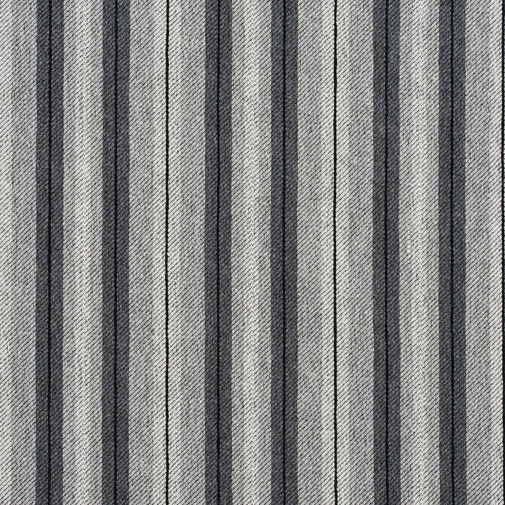 5820 Sterling Stripe by Charlotte Designer Fabric Classic Patterns 52% Polyester, 48% Cotton Made In USA Exceeds 120,000 Wyzenbeek Rubs (Heavy Duty) Horizontal: 2" 54 Inches - Swanky Fabrics -