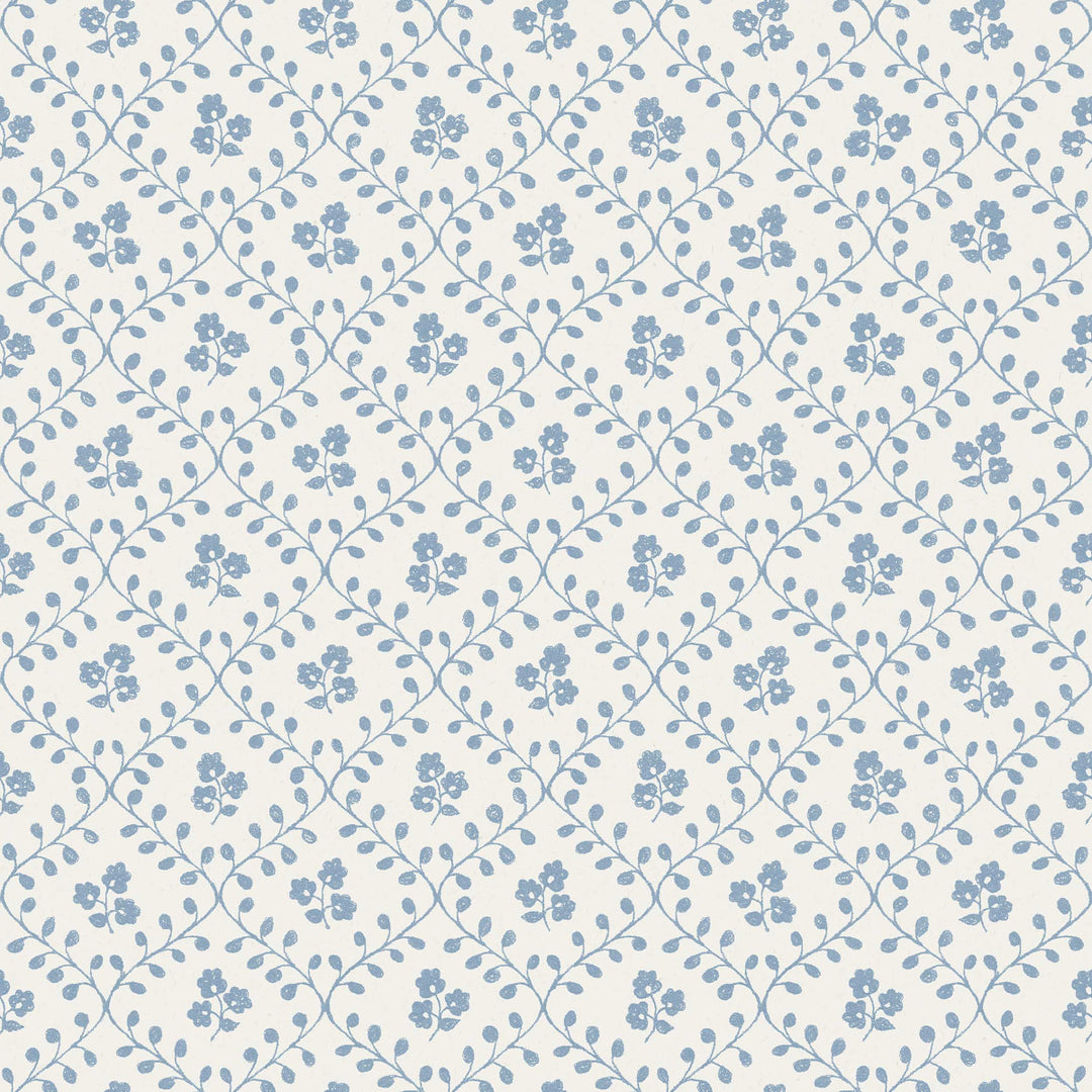 Idun Blue 5822 by Schumacher Designer Wallcovering