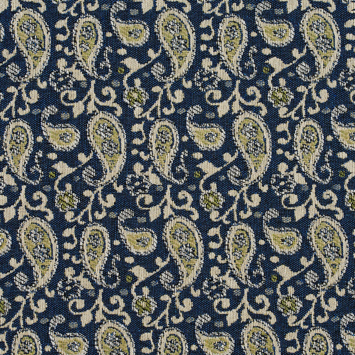 5843 Laguna Paisley by Charlotte Designer Fabric Classic Patterns 52% Polyester, 48% Cotton Made In USA Exceeds 160,000 Wyzenbeek Rubs (Heavy Duty) Horizontal: 3" X Vertical: 4.75" 54 Inches - Swanky Fabrics -
