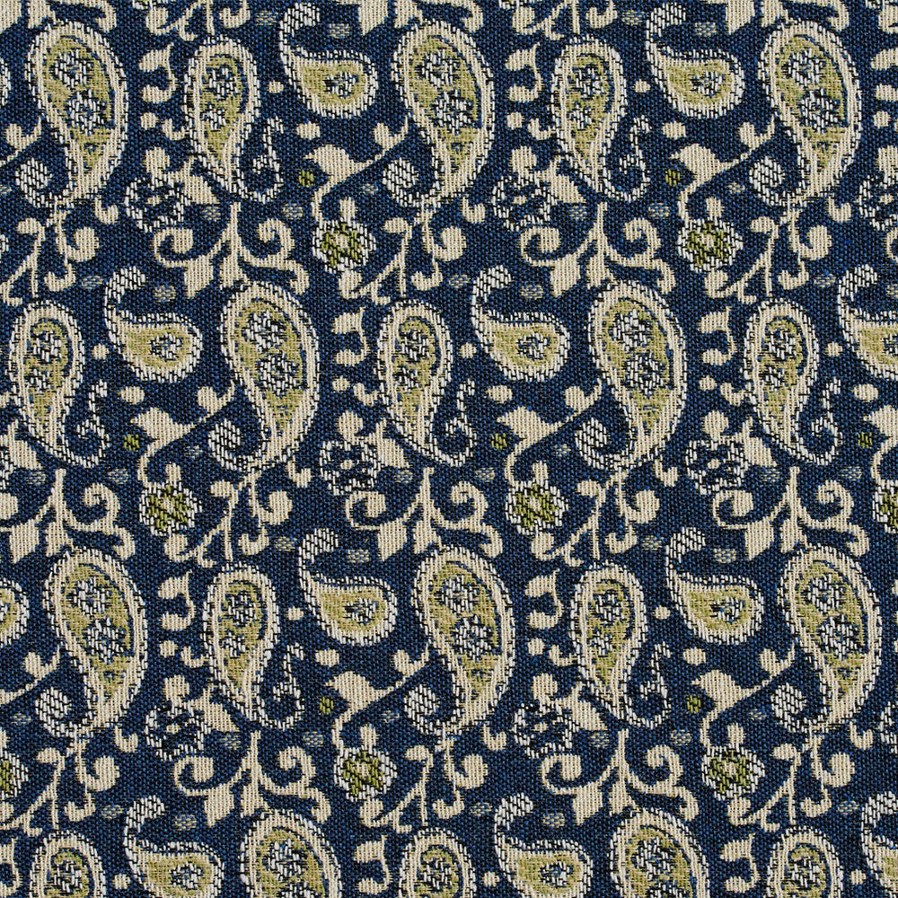 5843 Laguna Paisley by Charlotte Designer Fabric Classic Patterns 52% Polyester, 48% Cotton Made In USA Exceeds 160,000 Wyzenbeek Rubs (Heavy Duty) </p><p>Repeat: Horizontal: 3" X Vertical: 4.75" 54 Inches - Swanky Fabrics -