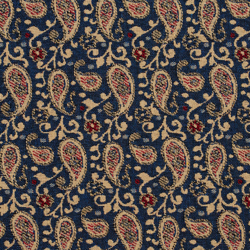 5844 Patriot Paisley by Charlotte Designer Fabric Classic Patterns 52% Polyester, 48% Cotton Made In USA Exceeds 160,000 Wyzenbeek Rubs (Heavy Duty) </p><p>Repeat: Horizontal: 3" X Vertical: 4.75" 54 Inches - Swanky Fabrics -