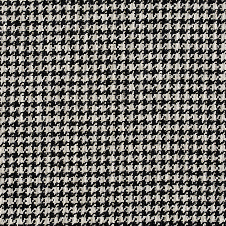5854 Onyx Houndstooth by Charlotte Designer Fabric Classic Patterns 52% Polyester, 48% Cotton Made In USA Exceeds 200,000 Wyzenbeek Rubs (Heavy Duty) Horizontal: .5" X Vertical: .5" 54 Inches - Swanky Fabrics -