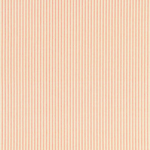 Wellfleet Ticking Pink Coral 60076 by Schumacher Designer Fabric
