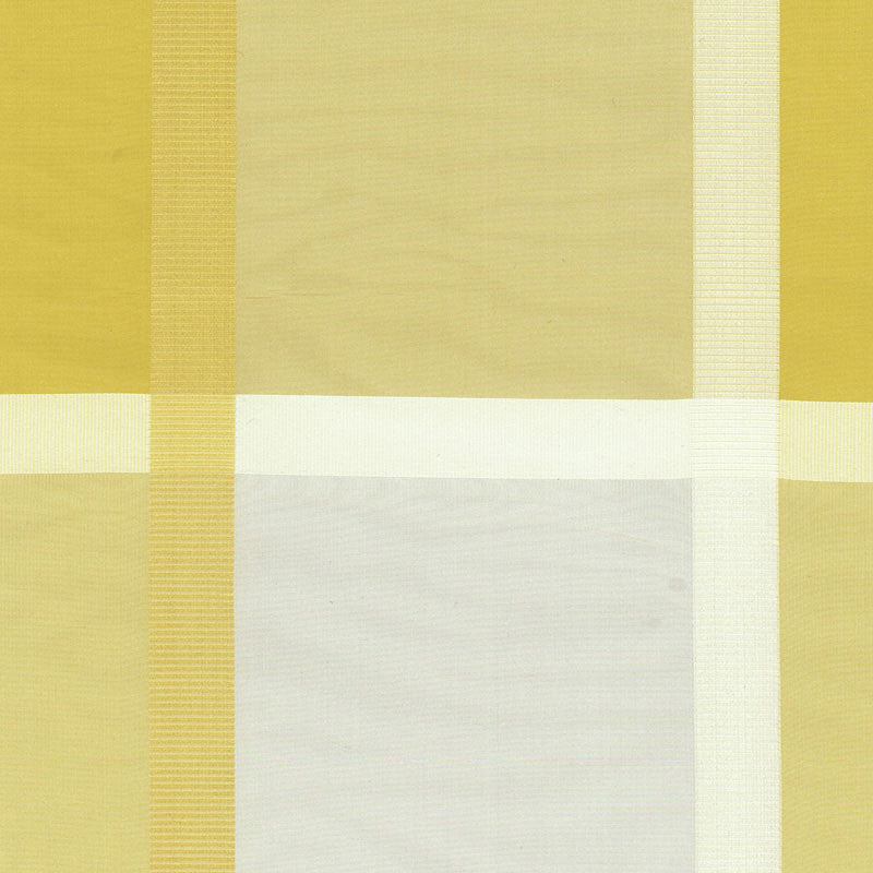 Surat Silk Plaid Jonquil 61131 by Schumacher Designer Fabric STATEMENTS OF LUXURY See Sample CHINA NOT APPLICABLE </p><p>Repeat: Horizontal: 13 1/4" (34CM) and Vertical: 14 1/4" (36CM) 54" WIDE (137CM) - Swanky Fabrics -