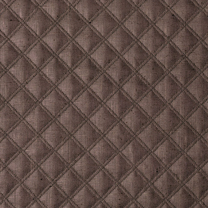 Thayer Quilted Linen Espresso 62154 by Schumacher Designer Fabric CHROMA LINEN 67% POLYESTER 18% ITALY MARTINDALE 8,500 </p><p>Repeat: Horizontal: 1 5/8" (4CM) and Vertical: 2" (5CM) 54 - Swanky Fabrics -