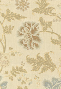 Lampasso Flori Aqua 62190 by Schumacher Designer Fabric